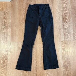 American Eagle black charcoal mortise classic bootcut pants Size 000 short